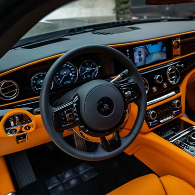 Detail from the RR Motor luxury showroom